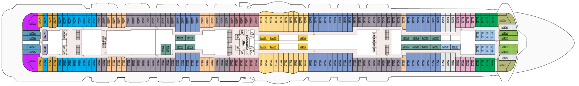 Deck 15 - Marina plan